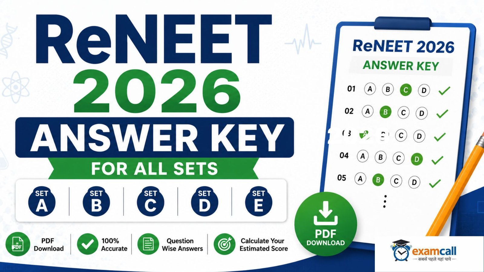 ReNEET Answer Key 2026